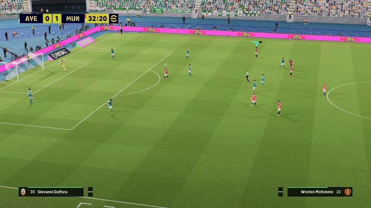 Manchester United defeat Avellino 5-0 PES 26 challenge