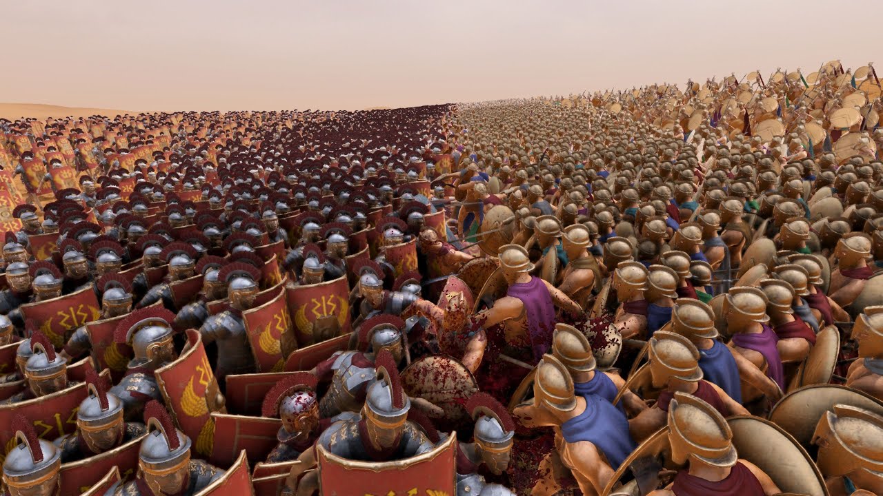 Can 6000 Spartan Defend 20000 Roman Soldier – Ultimate Epic Battle Simulator 2 (4K)