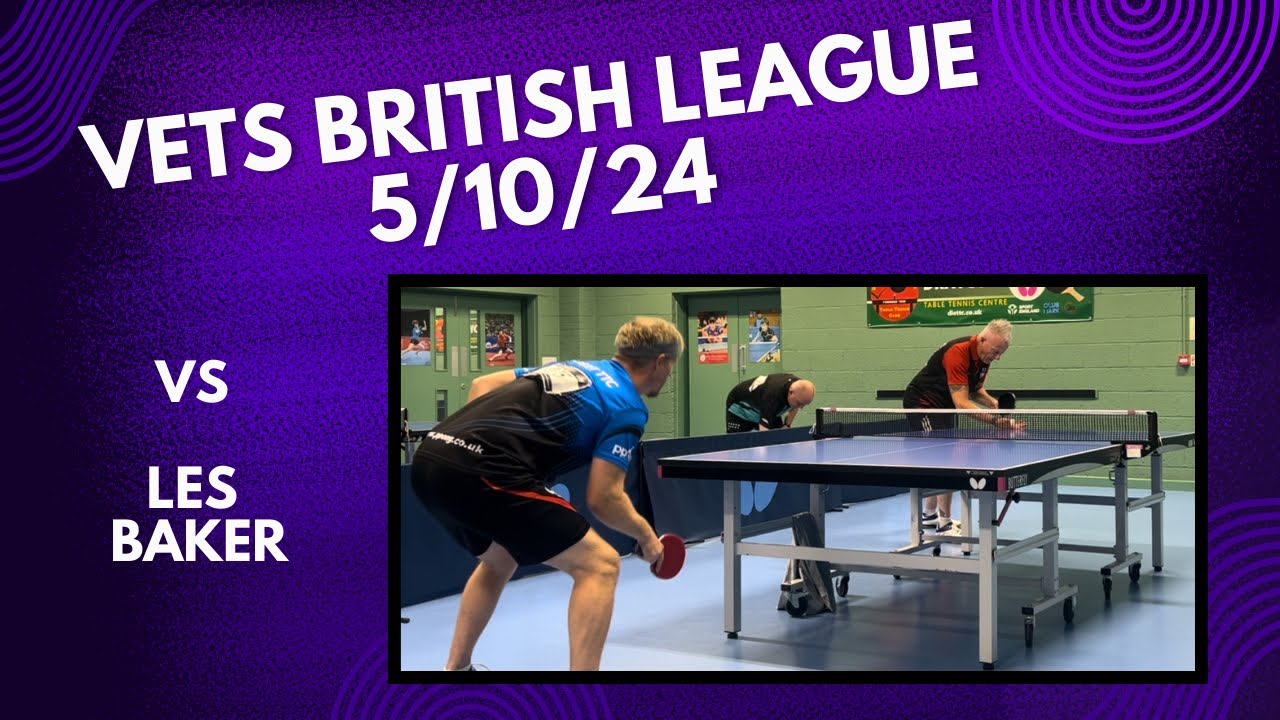 Neil Myatt vs Les Baker (Short pips BH) | FULL MATCH | Vets British League 5/10/24