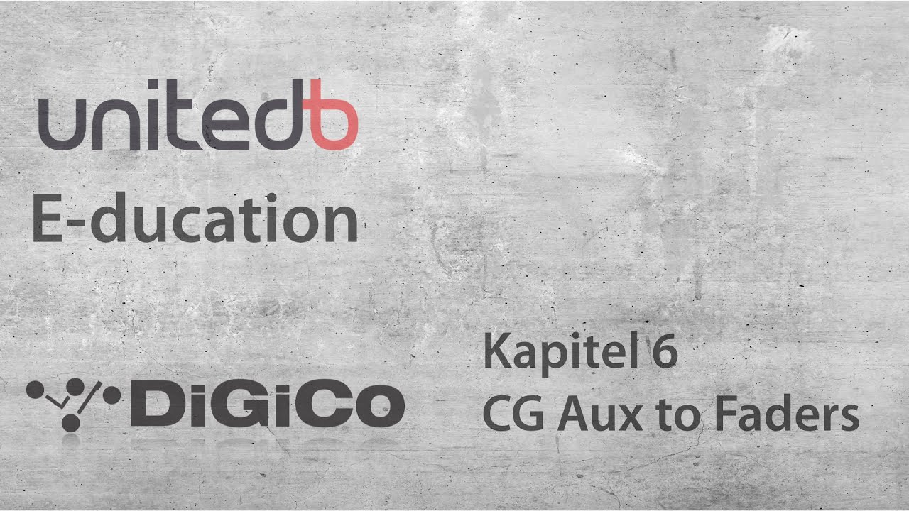 DiGiCo - SD Serie Control Group: Aux to Faders