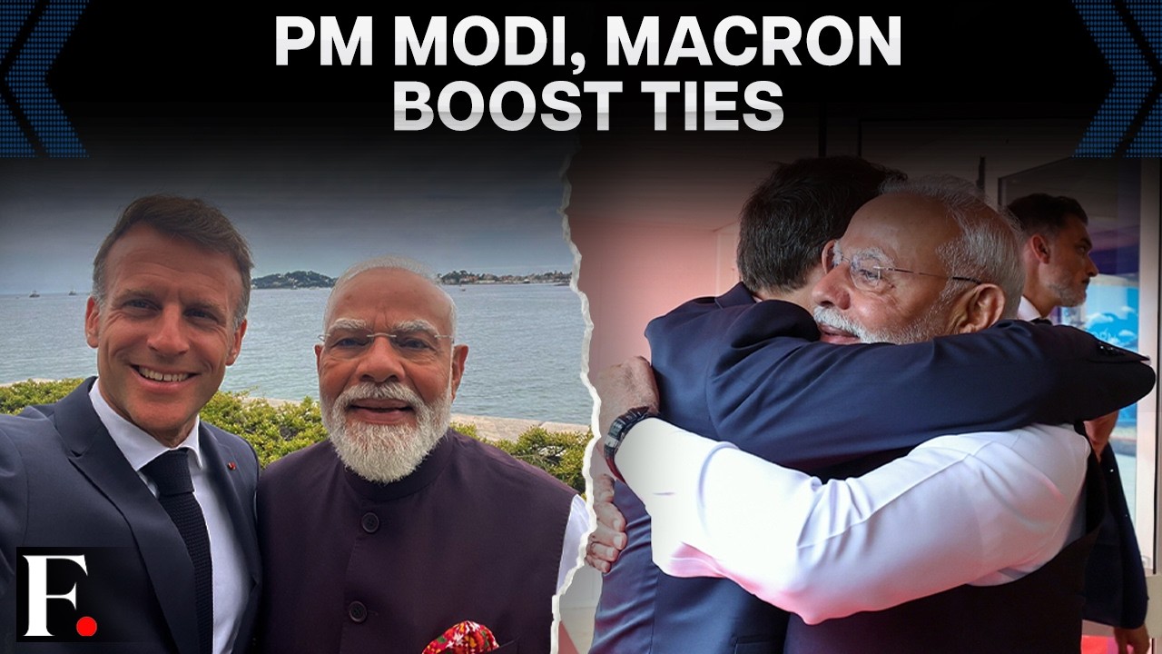 PM Modi Meets Macron in France, Meeting With Trump Also on Cards | FP Video