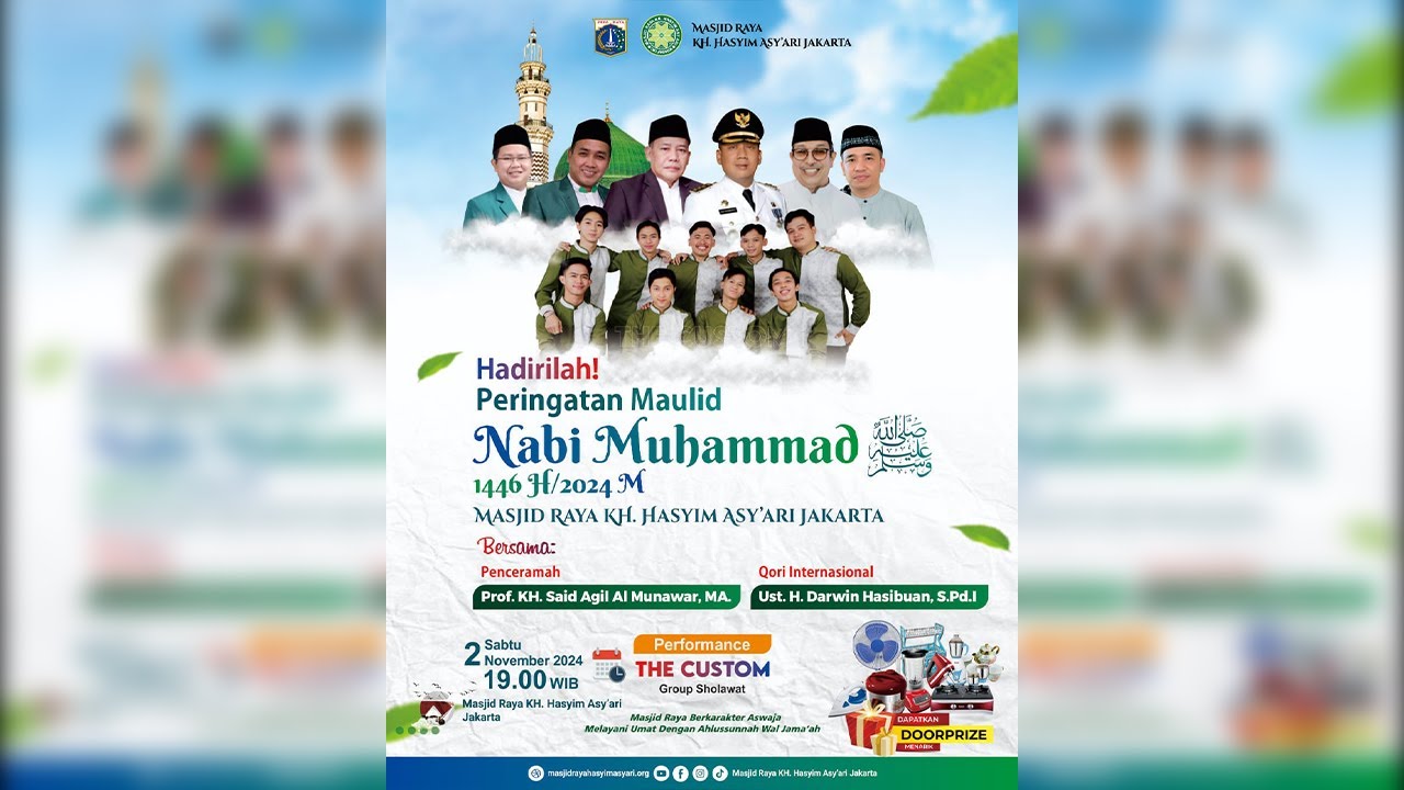 [Live] Maulid Nabi Muhammad SAW di Masjid Raya KH. Hasyim Asy'ari Jakarta | 2 November 2024