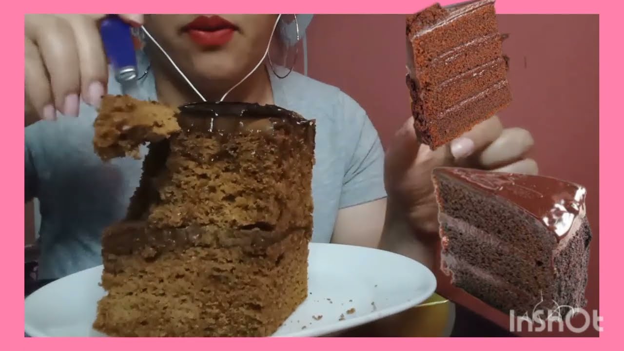 ASMR comiendo pastel de chocolate ♥️♥️
