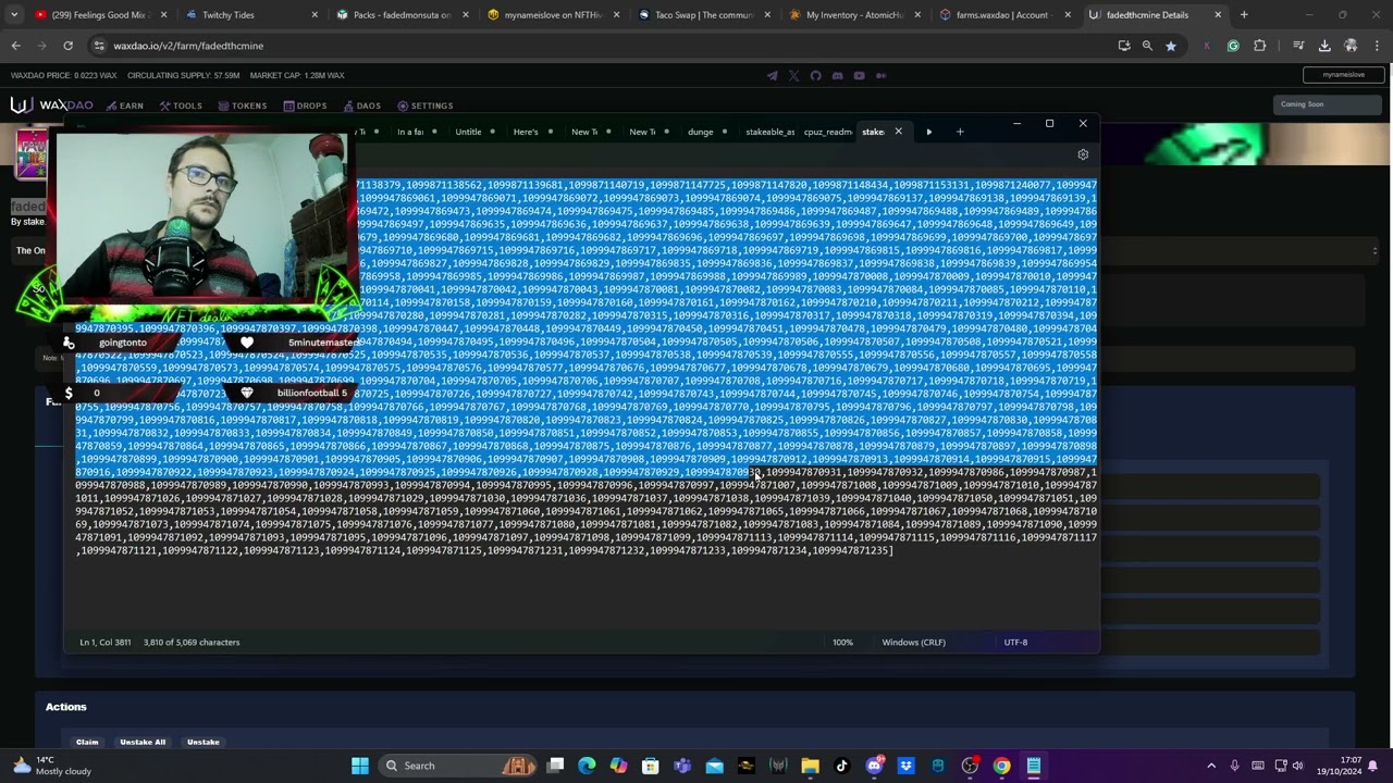 Faded Monsuta How to Stake All NFTs at once On Dao Farm
