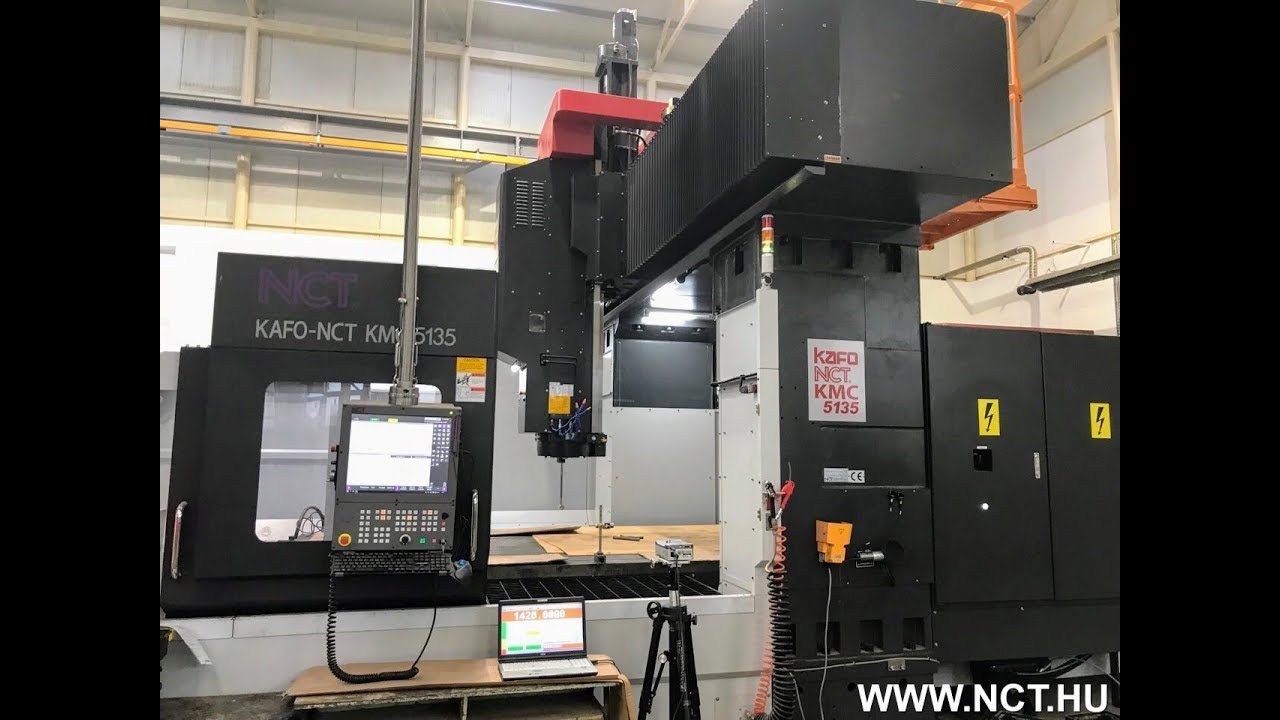 KAFO-NCT RV-5135 típusú 5 tengelyes portál CNC megmunkálóközpont