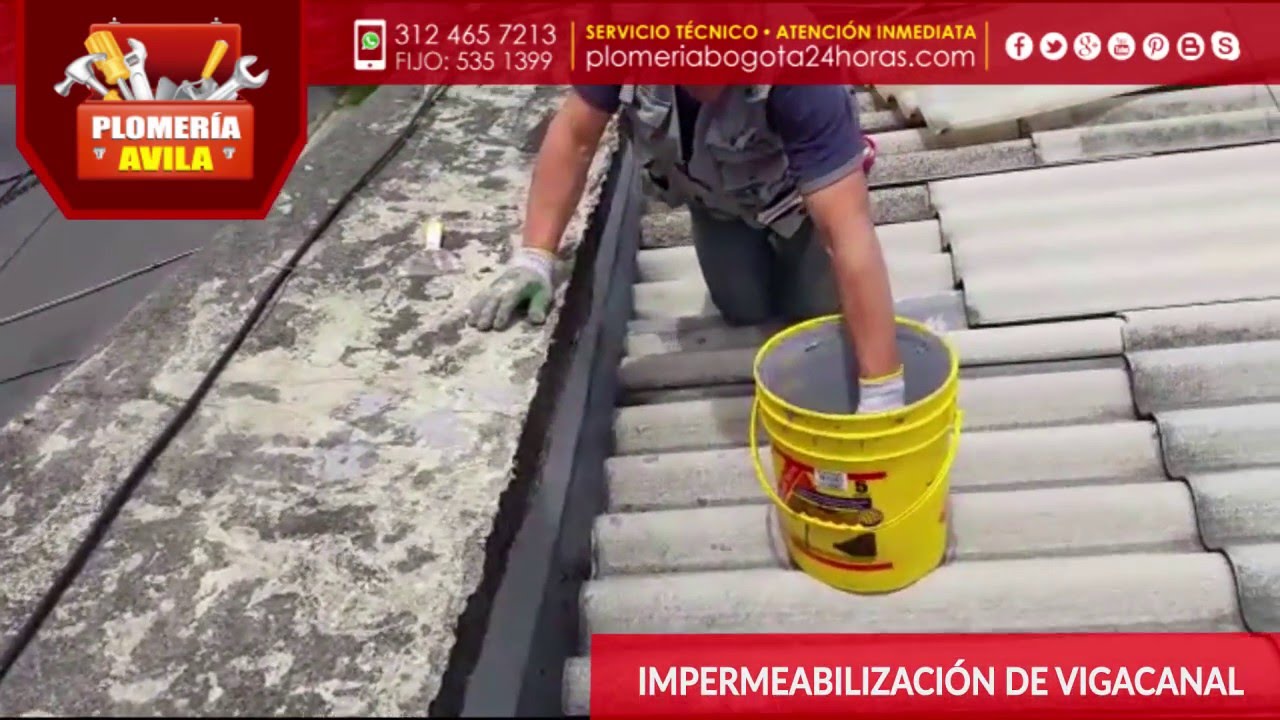 Impermeabilizacion de canal - canaleta