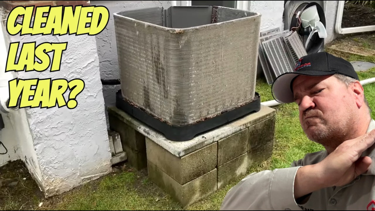 4‑Ton Rheem AC Wearing a ‘Fur Coat’ 😱 | Deep‑Clean, Capacitor Check & Instant Performance Boost!