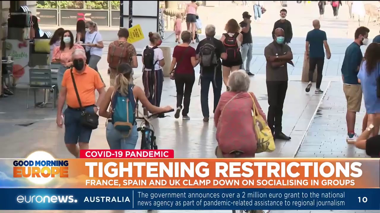Tightening restrictions: France, Spain, and UK clamp down on socialising groups