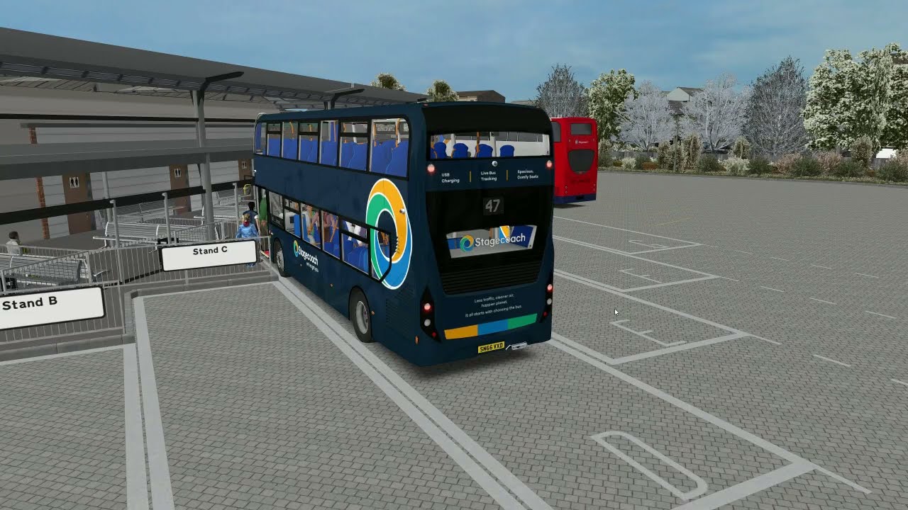 OMSI2 Alexander Dennis E40D Alexander Enviro 400 MMC on service 47 to Ordsall then Retford