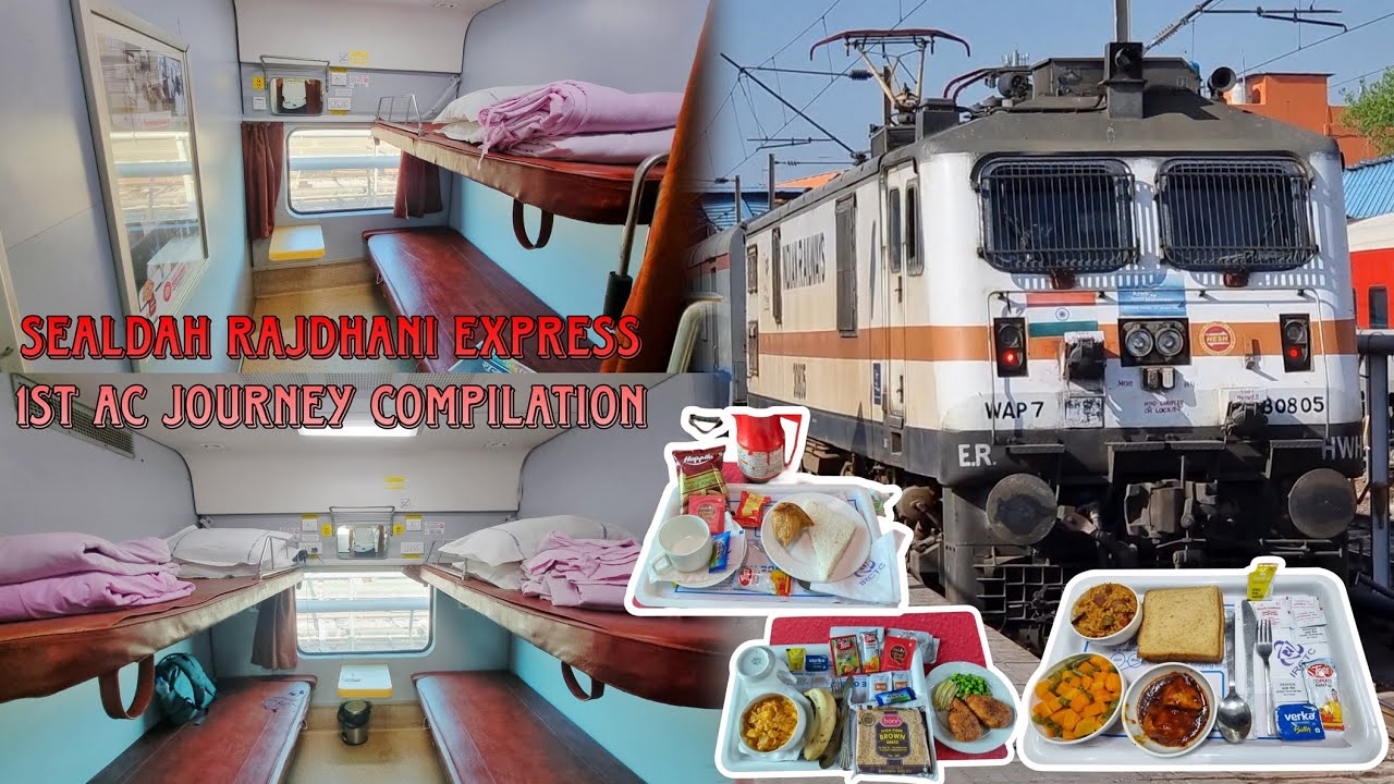 New Delhi to Sealdah || 12314 Sealdah Rajdhani Express First Class Full Journey Compilation via Gaya