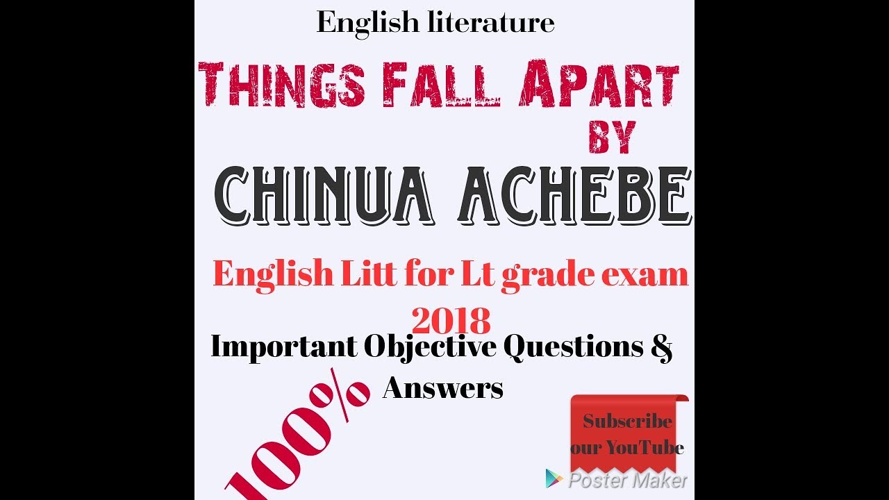 Things Fall Apart by Chinua Achebe ..... important Objective  questions answers