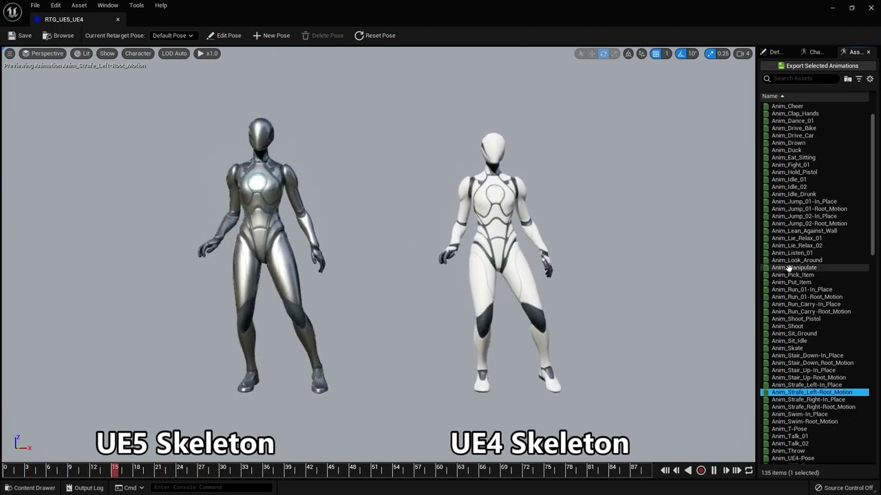 50 Female Animations UE4+UE5 Preview
