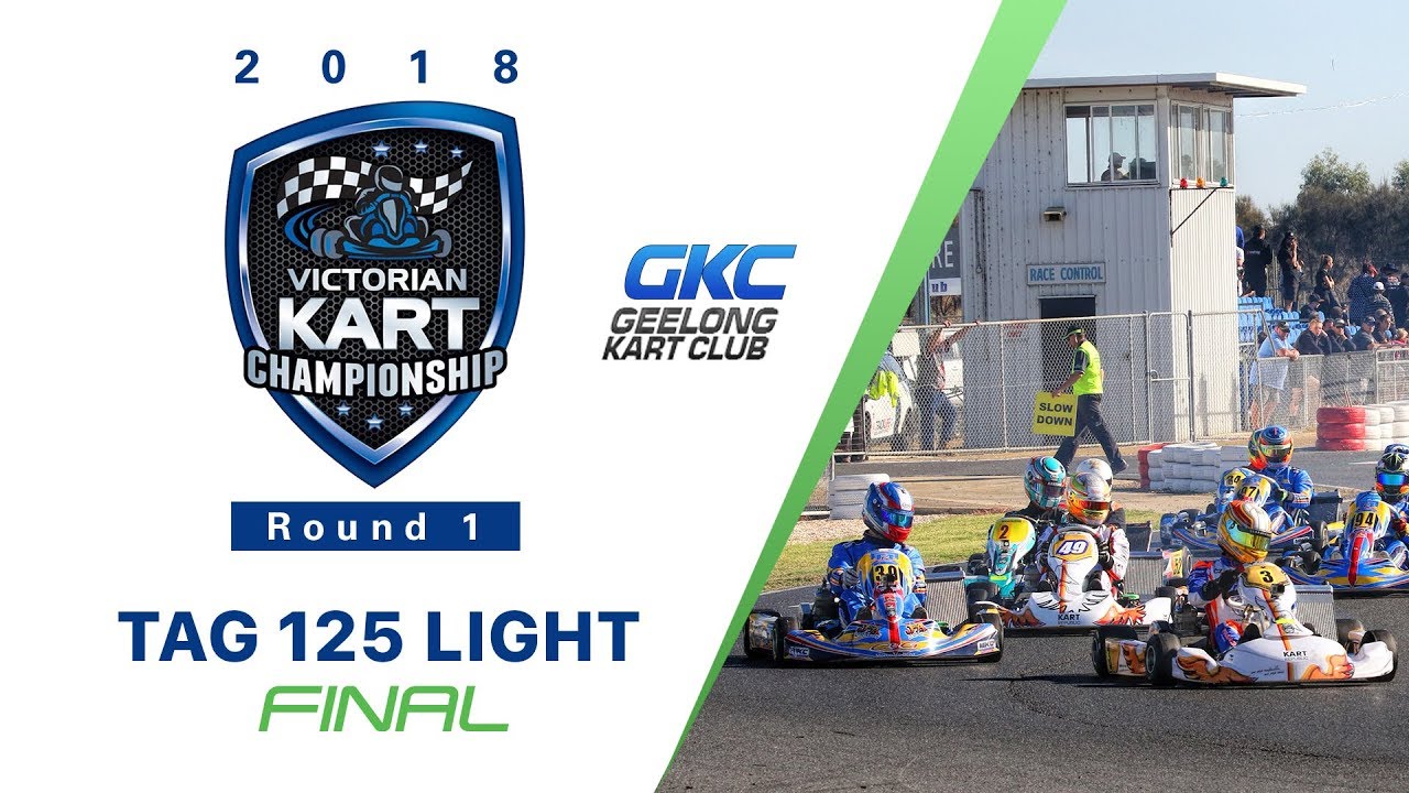 2018 Victorian Kart Championship Round 1 TAG 125 Light class final at Geelong Karting Club
