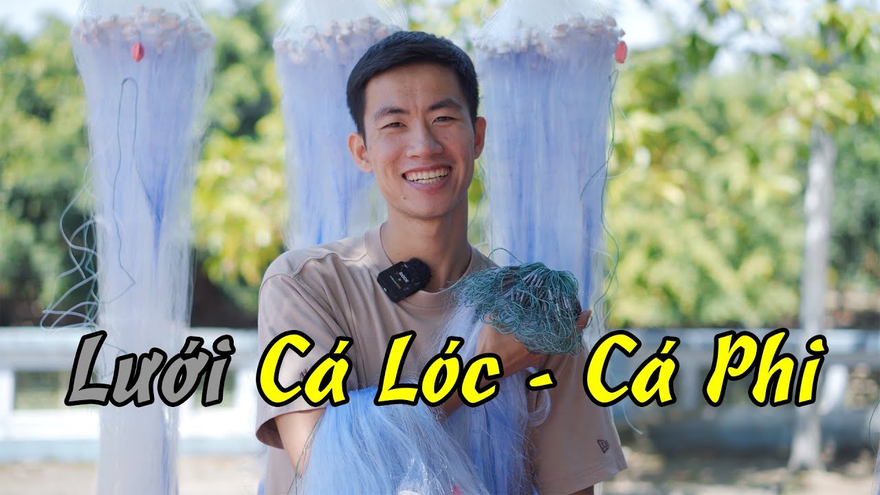 Lưới Đánh Cá Lóc - Cá Phi | Cao 1m2 x 90m x 5cm sợi 15 #480k || luoi danh ca a trung