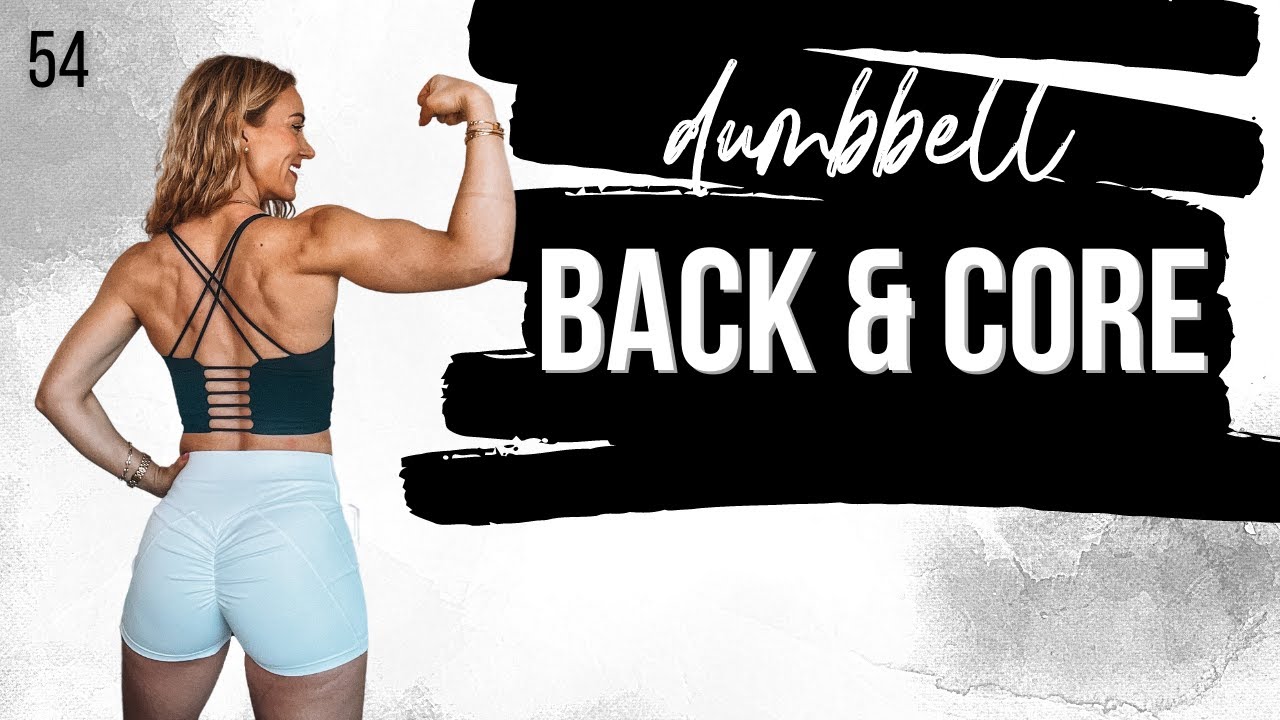 🔥 40 Min STRONG Core and Back Workout at Home with Dumbbells | STRONG SUMMER 54