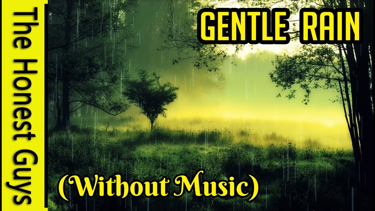 3 Hours of Gentle Rain Sounds. Meditation (Without Music) Deep Relaxation, Study, Sleep, Zen, Spa.