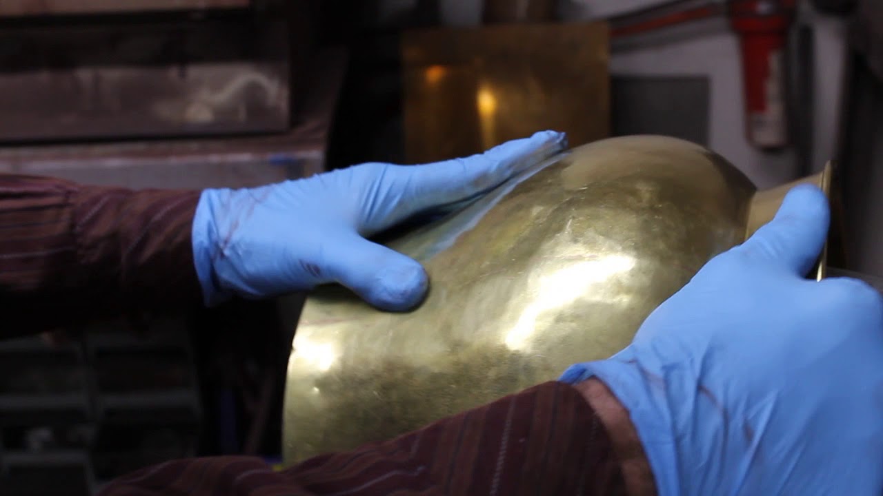 Before & After: Brass Spittoon