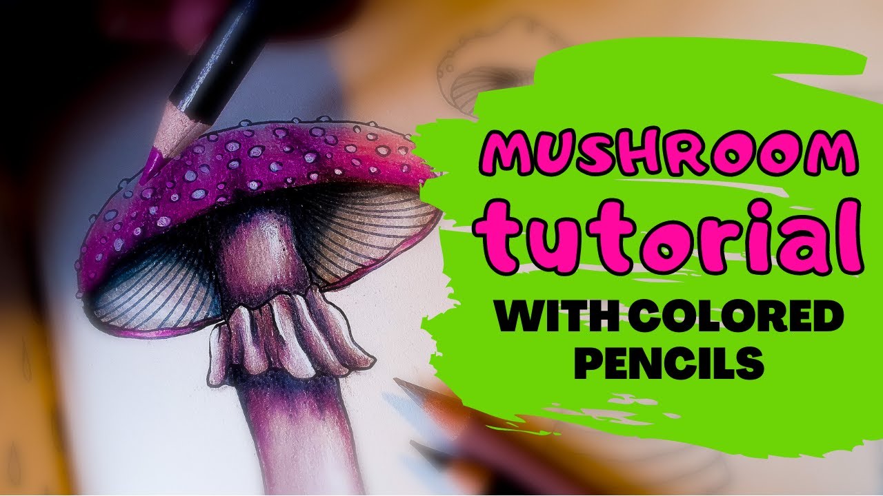 TUTORIAL / How To Color Mushrooms In Hanna Karlzon Daydreams Coloring Book