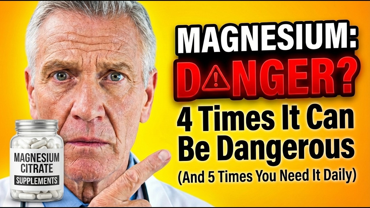 Magnesium After 60 4 Times It Can Be Dangerous And 5 Times You Need It Daily