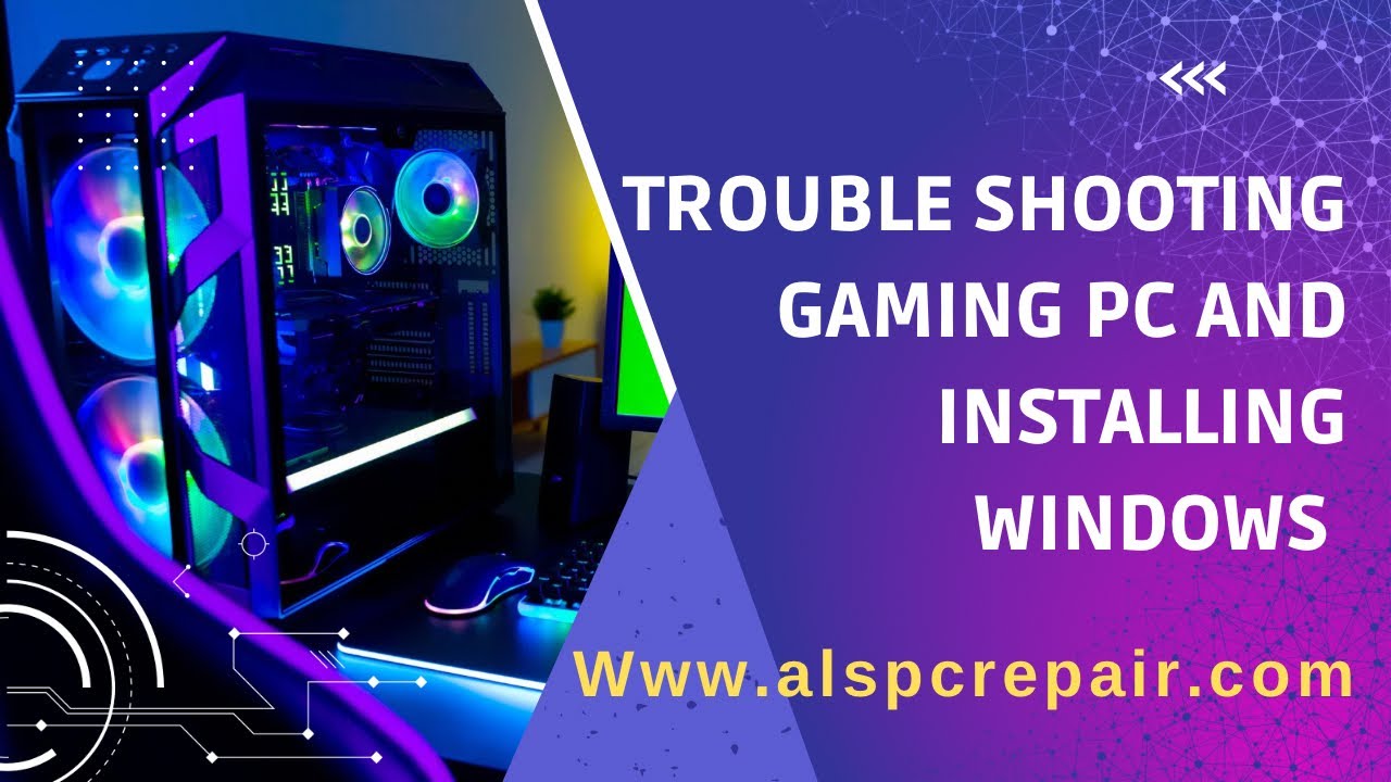 Troubleshooting a gaming pc and installing windows @alspcrepair #gaming #gamingcommunity #computer