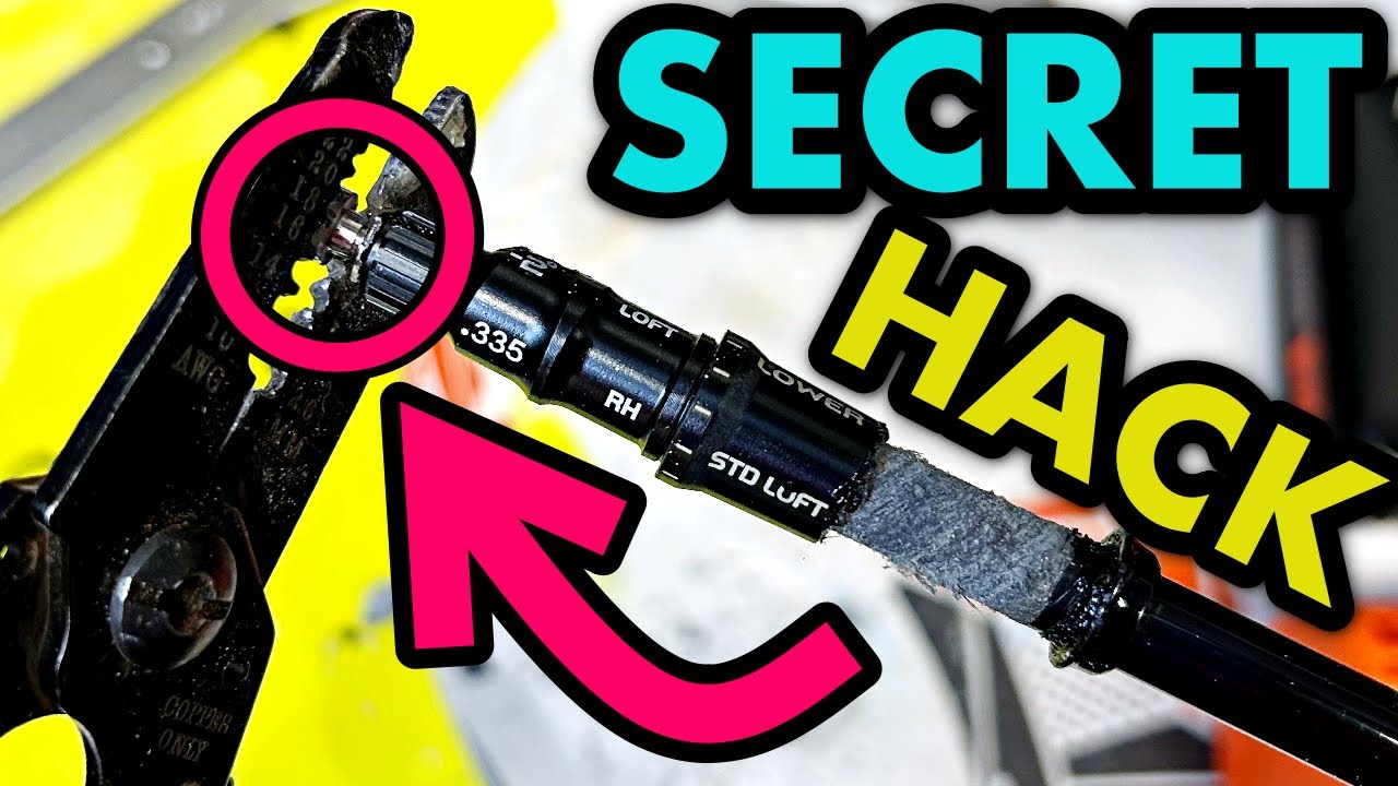 How to Remove a Golf Shaft Adaptor - With and Without a Proper Shaft Extractor