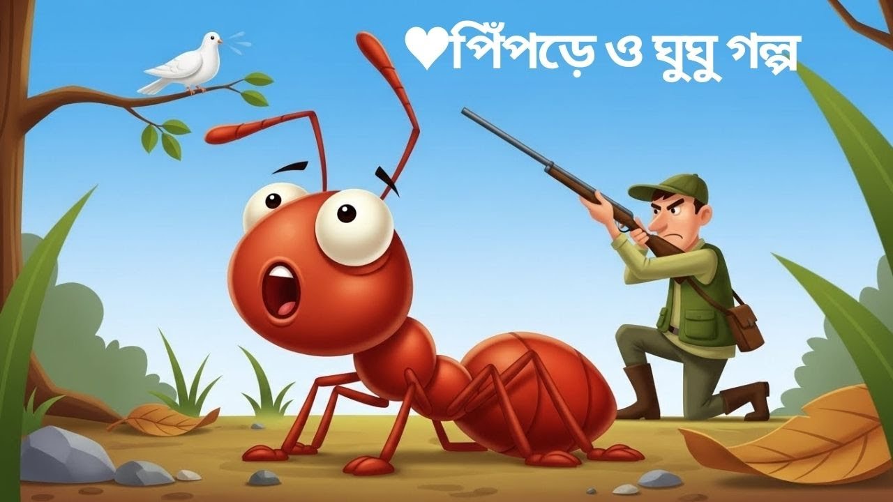 পিঁপড়ে ও ঘুঘু গল্প | Bangla Cartoon Story 2026