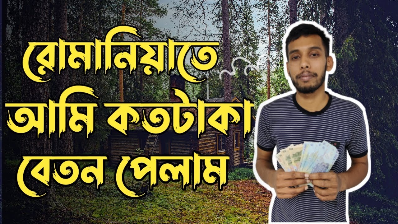 আমি রোমানিয়াতে কত টাকা বেতন পেলাম || Romania Salary Per Month ||
