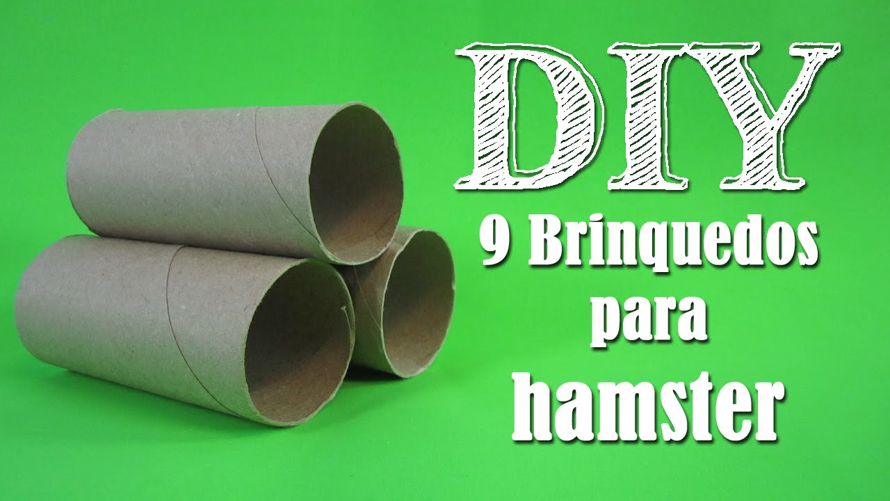 DIY: 9 Brinquedos para Hamster ~Com Rolos de Papel