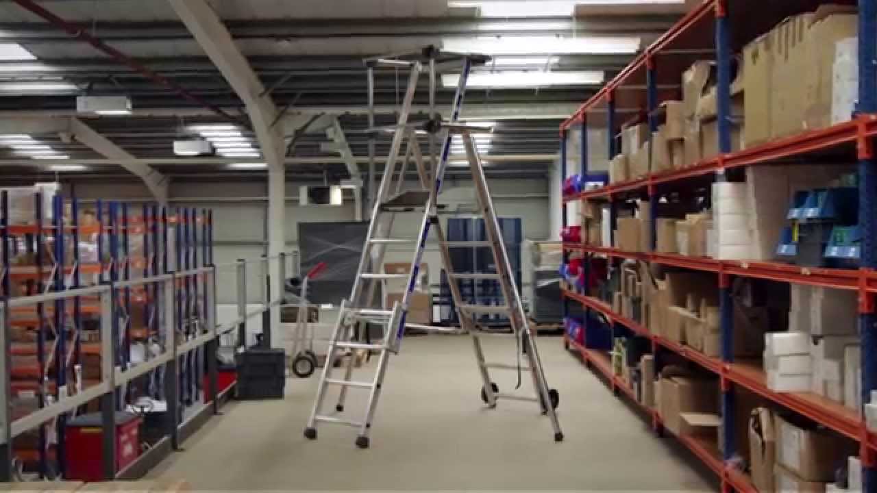 ZARGES Sherpascopic Telescopic Platform Ladder