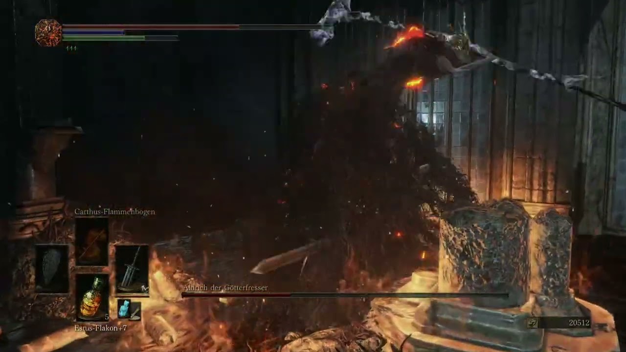 +10 Heavy Cathedral Knight Greatsword vs Aldrich, Devourer of Gods #darksouls3 