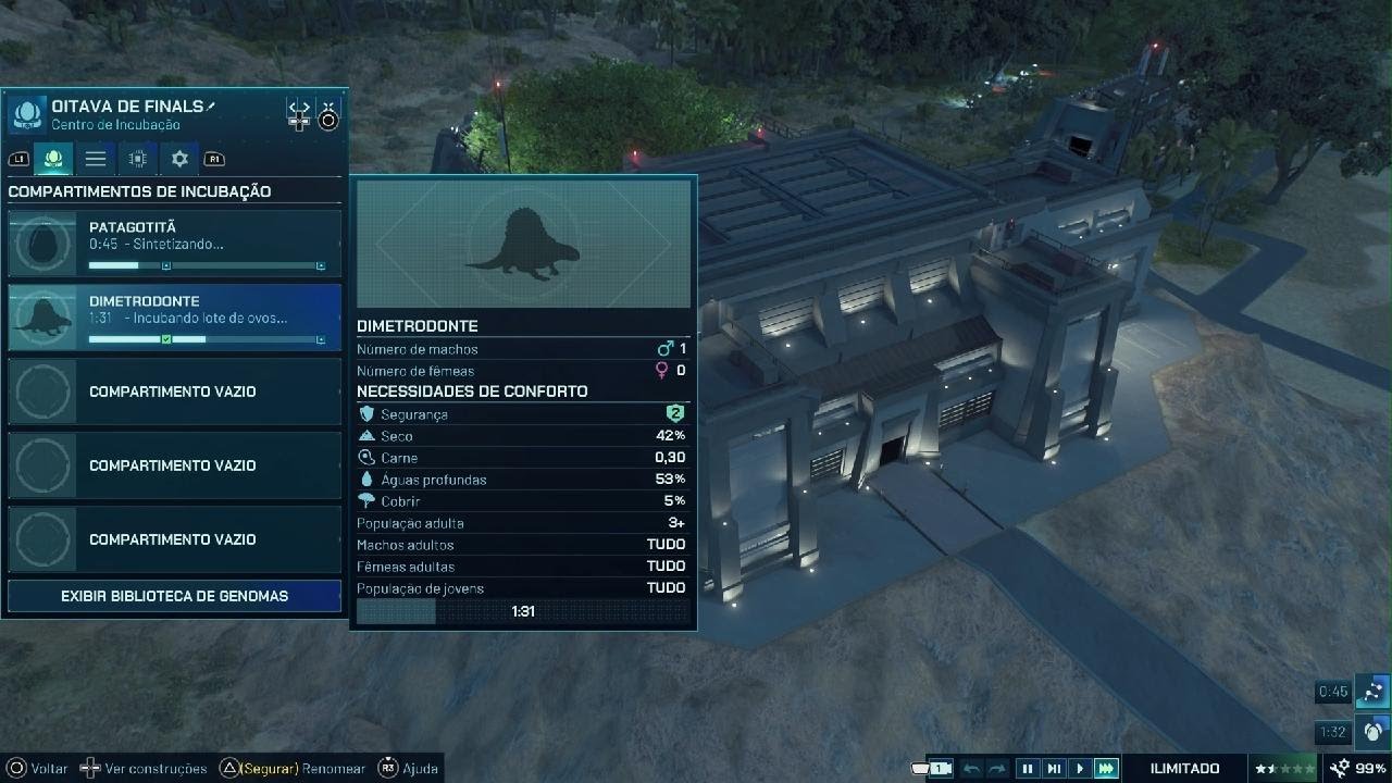 Jurassic World Evolution 3:Patagotitan|VxD|Dimetrodonte(9 Luta)(Oitavas De Finals).