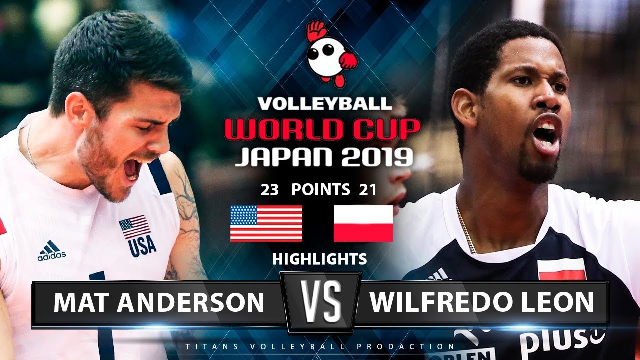 Matthew Anderson VS Wilfredo Leon | USA vs Poland | Highlights | Men's Volleyball World Cup 2019