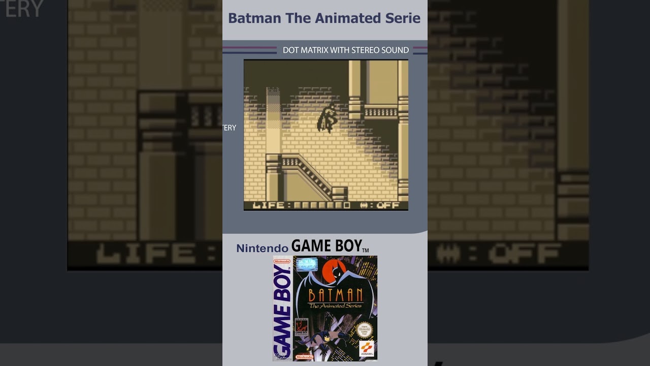 Batman The Animated Serie/ GB #batman #konami #nintendo #gameplay #videogames #gaming #retrogaming