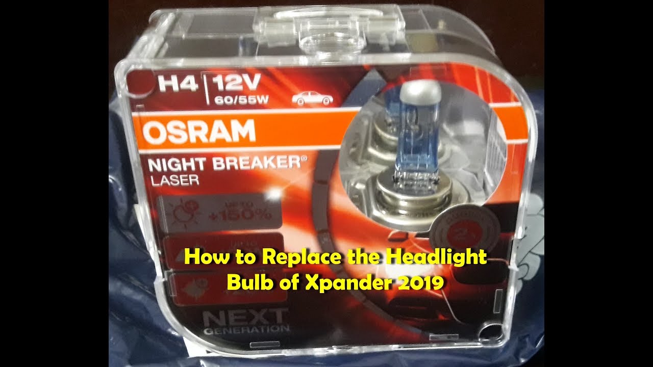 How to replace Xpander Headlight Bulb | Osram Night Breaker (English Subtitle)