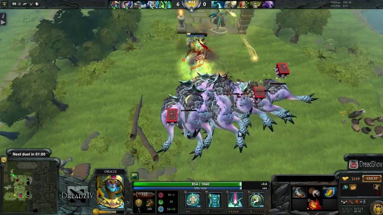 Dread's stream. Dota 2 Angel Arena Reborn, Overthrow / 24.09.2016.[3]