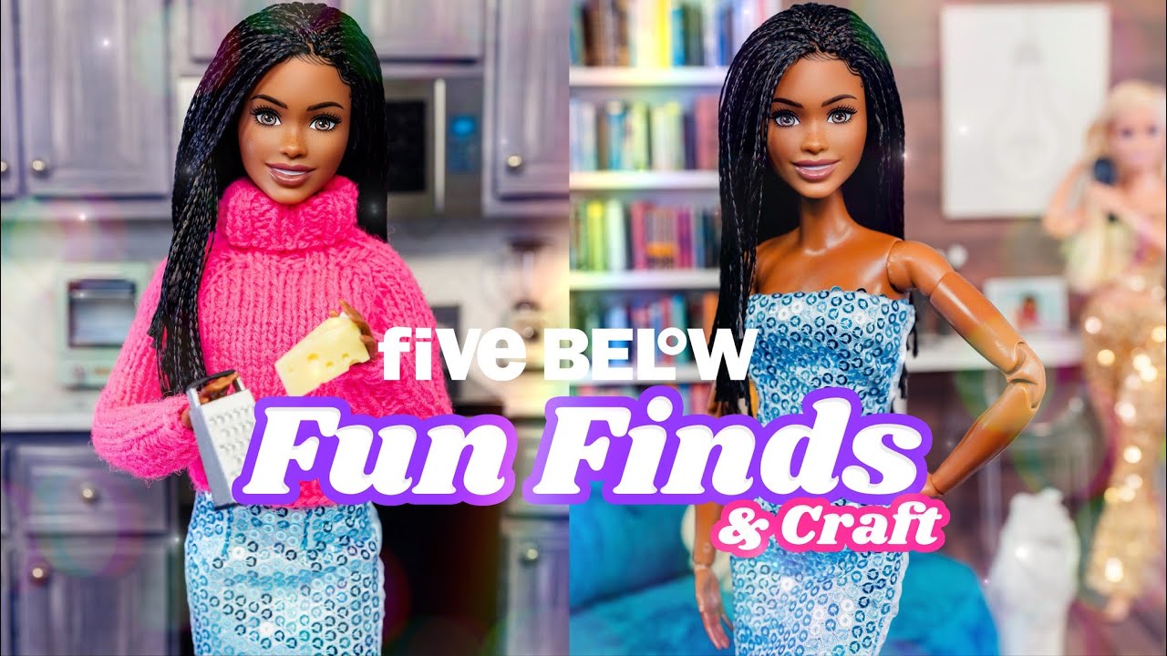 Five Below: Teeny Tinies, Bean Bags, Blue Dress PLUS How To Make DIY Knot Pillows | Barbie Crafts