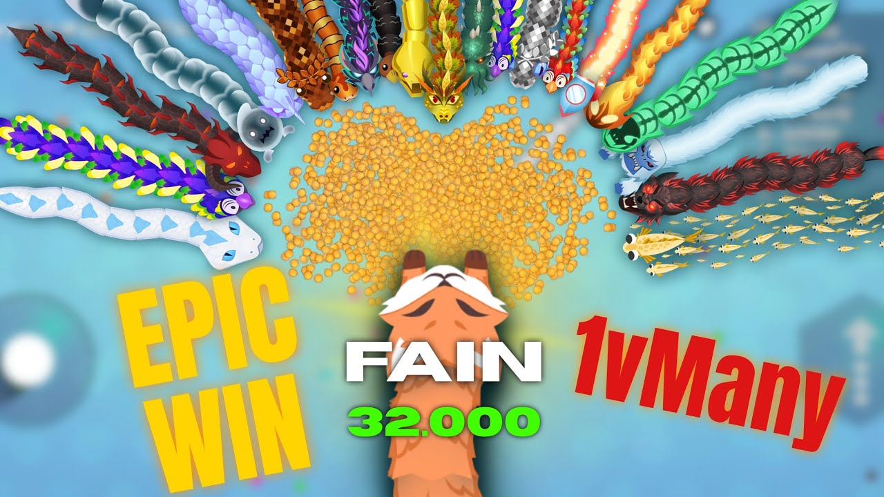 I Scored 32,000 in Snake.io 🐍 Epic Win & Clutch Survival