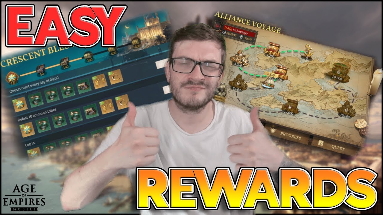 CRESCENT BLESSINGS & ALLIANCE VOYAGE & LEGENDARY CONSCRIPTION?! Age of Empires Mobile