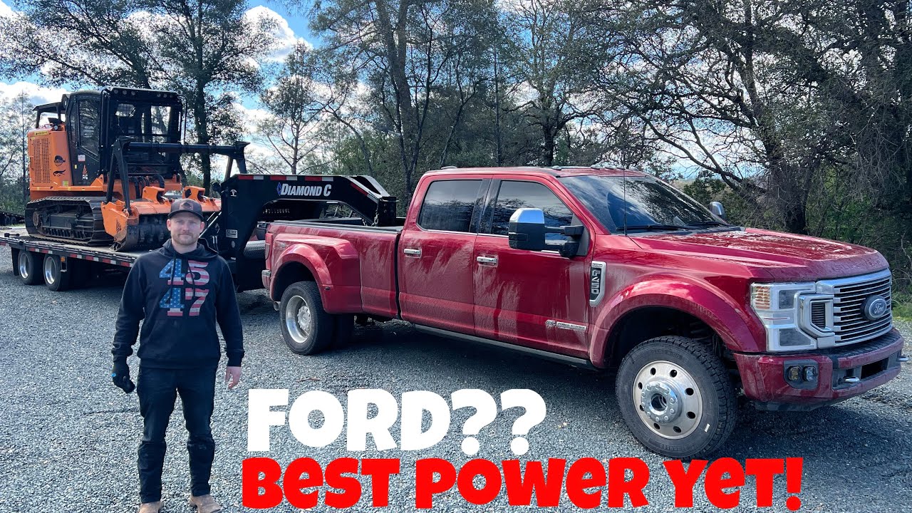 FORD F-450 real world tow test! Towing 35,000lbs
