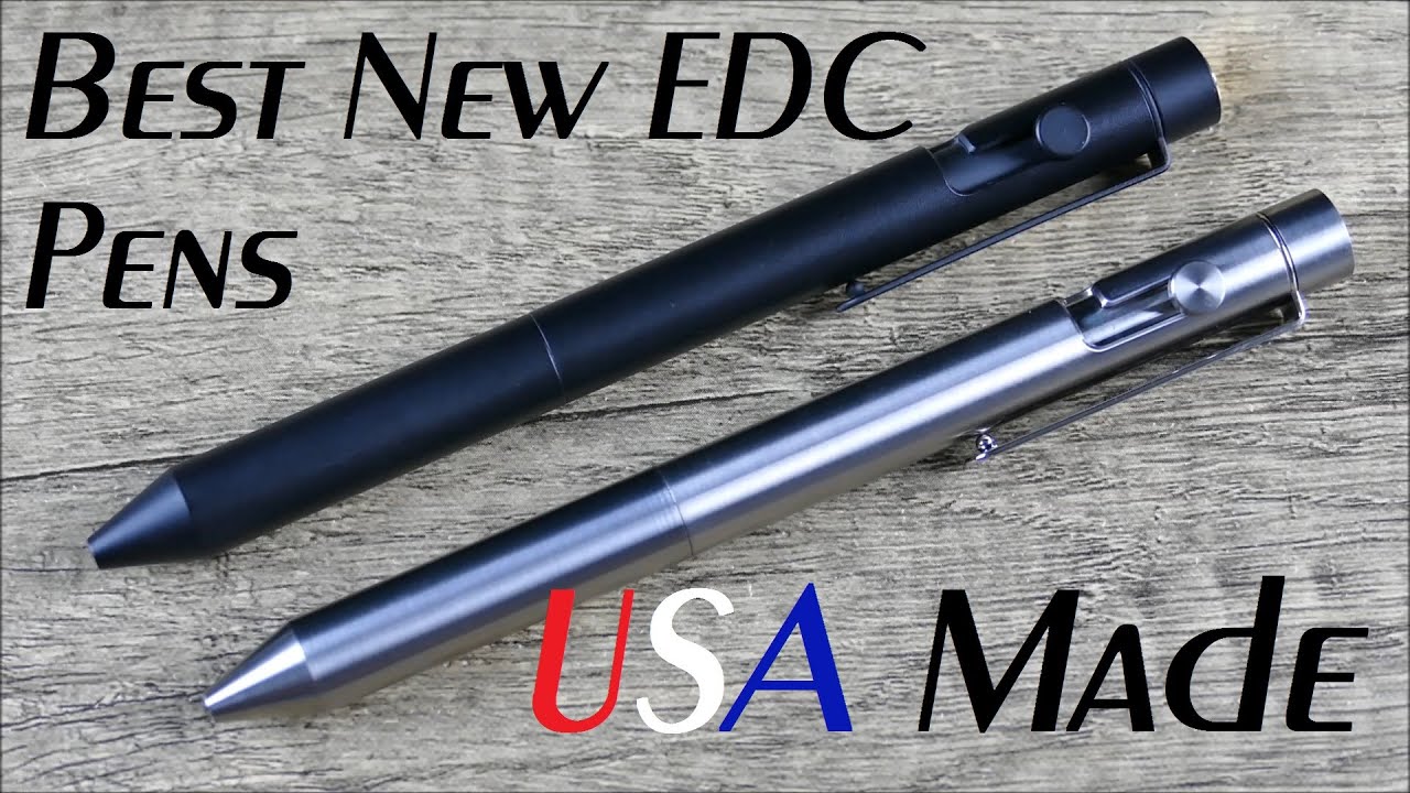 On Point EDC: INVENTERY &ndash; Bolt Action Pen V.02; Titanium and Stainless Steel Options, All USA Made!