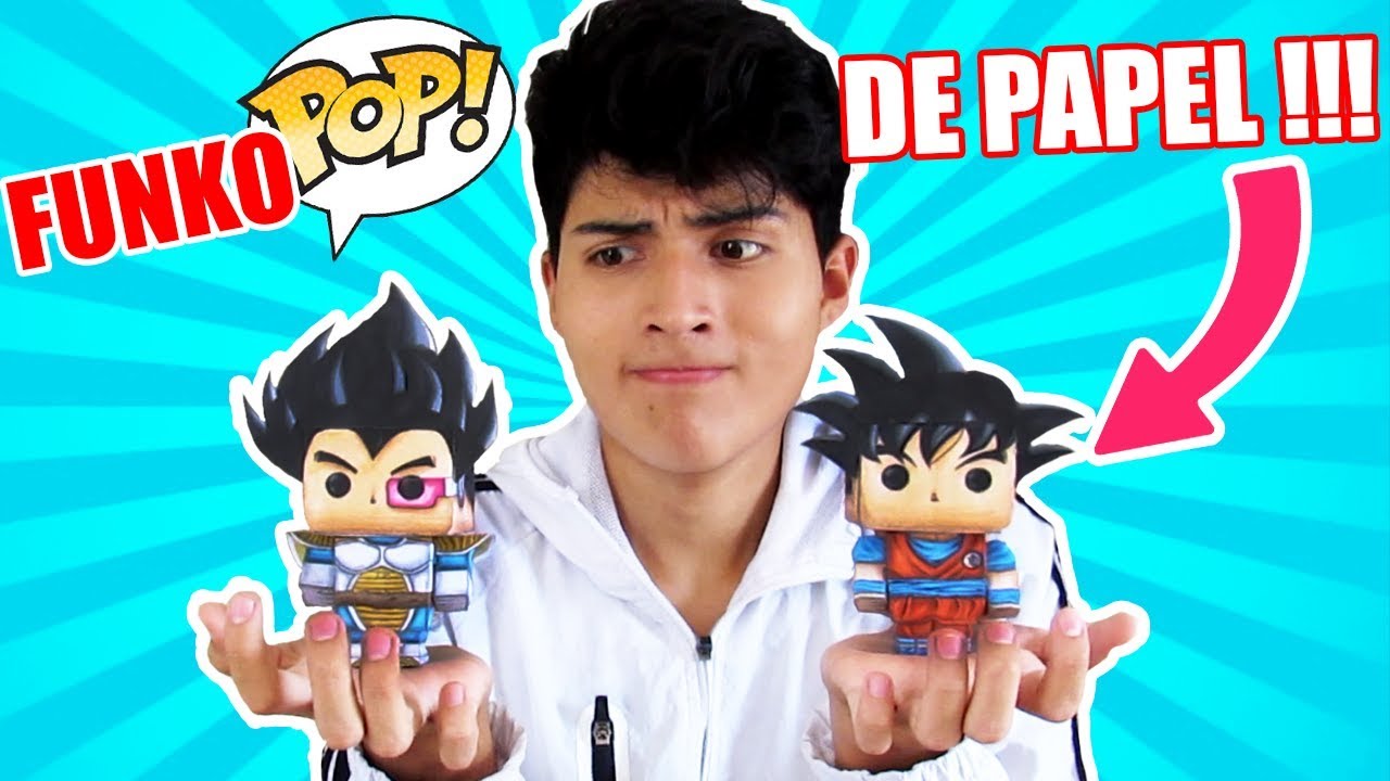 Cómo hacer FUNKO POPS de PAPEL !! - DragonBall - ArtiZHD