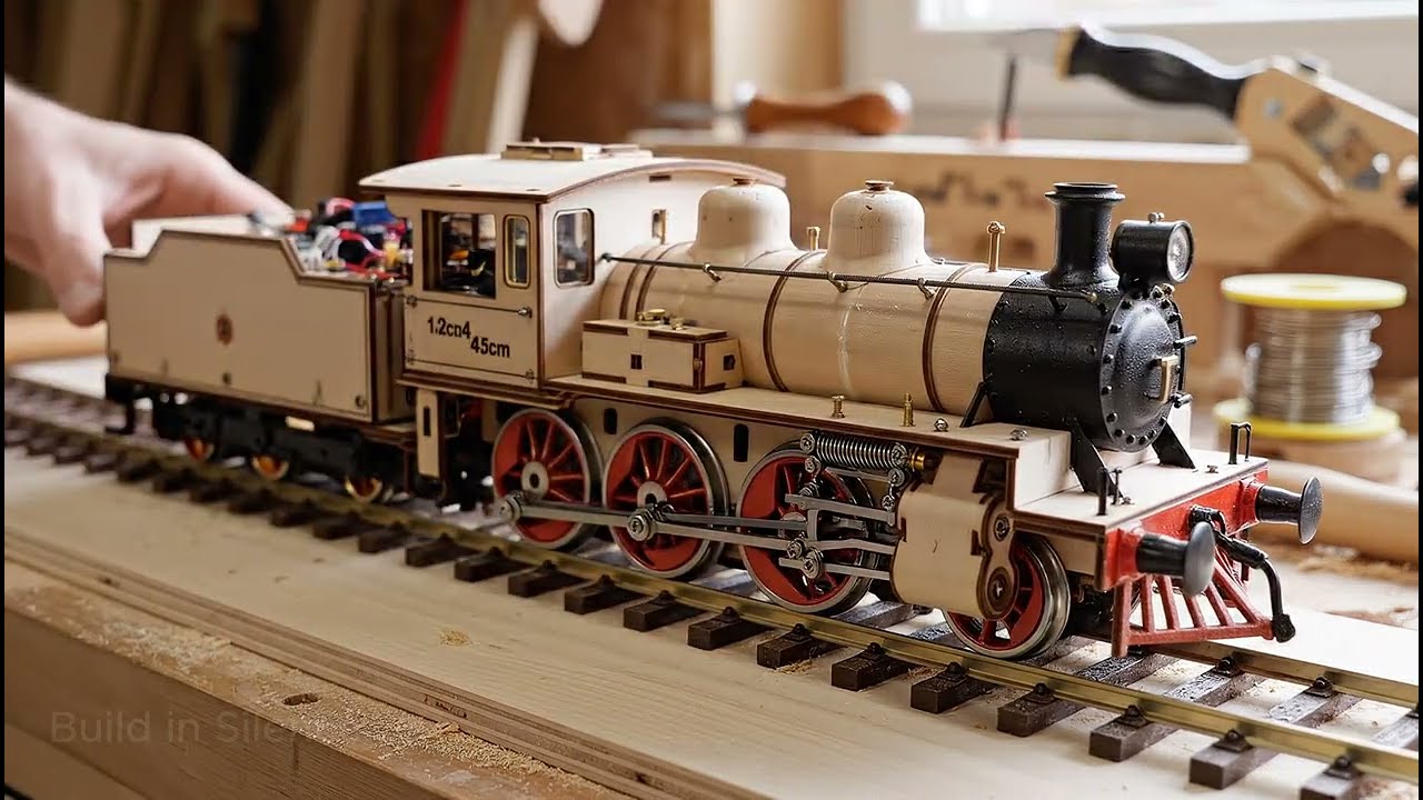 Inside the Wooden Build of a Classic Steam Locomotive