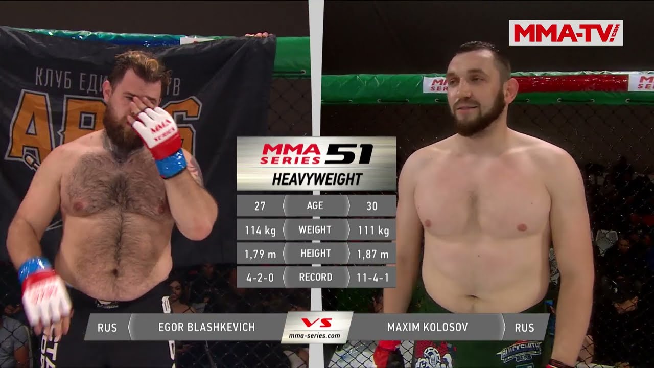 POP MMA vs PRO MMA / Егор Блашкевич (Россия) vs Максим Колосов (Россия) / ММА Серия-51