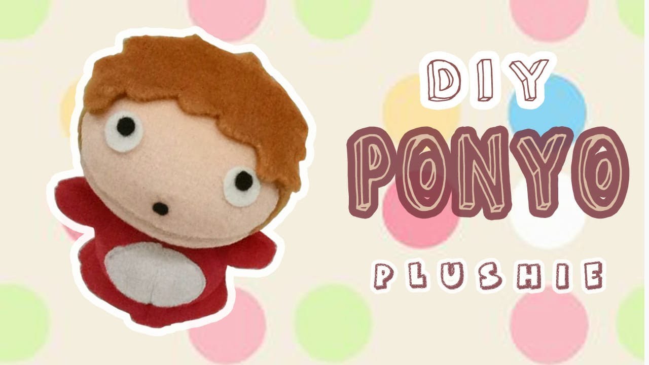 Anime Plush Doll Tutorial | How To Make Ponyo Plushie | Studio Ghibli Ponyo Plushie DIY |