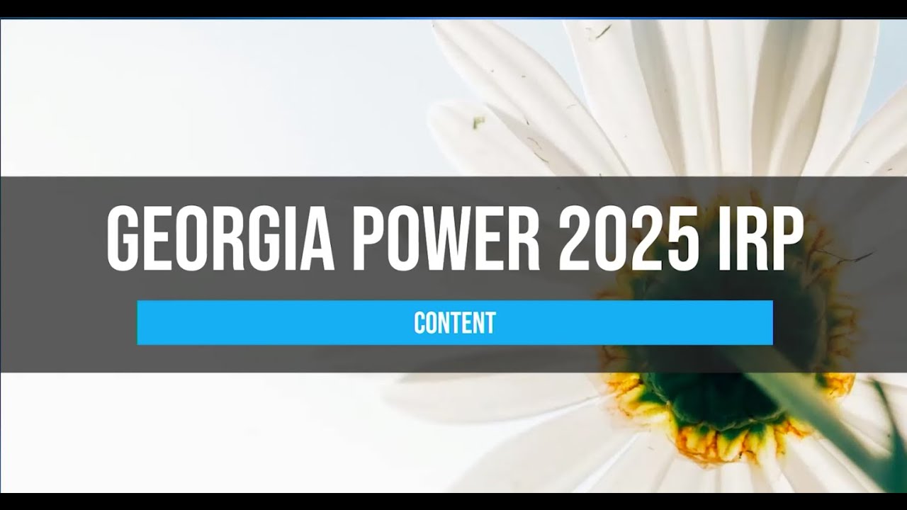 Workshop: What's in the 2025 Georgia IRP?