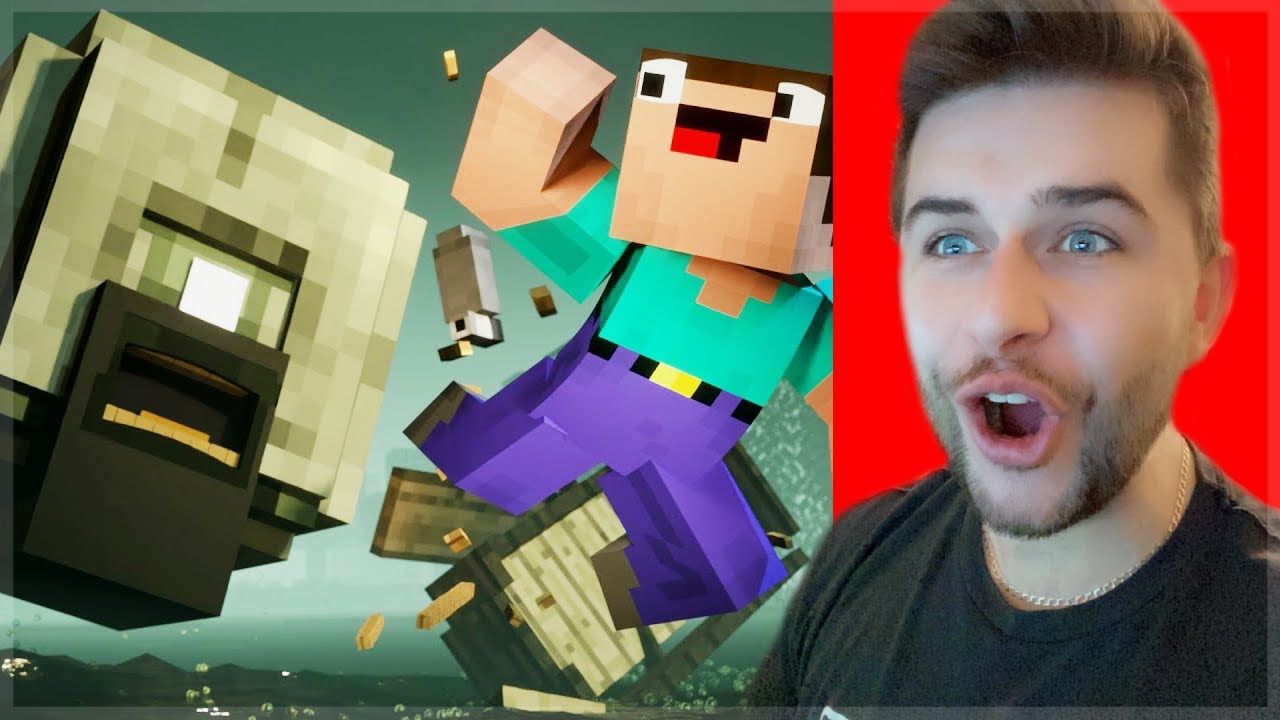 REACTING TO AMAZING SWAMP MONSTER FIGHT MOVIE! Minecraft Animations🐊