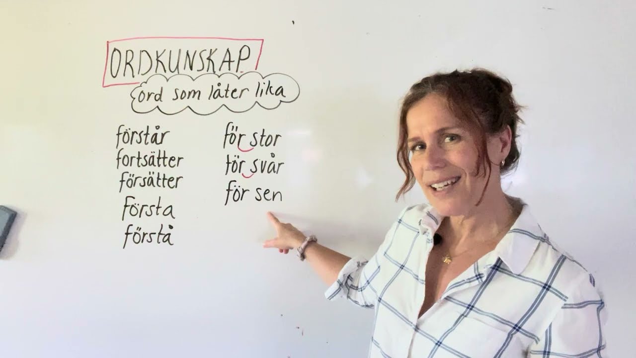How to learn swedish - ORD och UTTRYCK  som LÅTER LIKA men betyder OLIKA