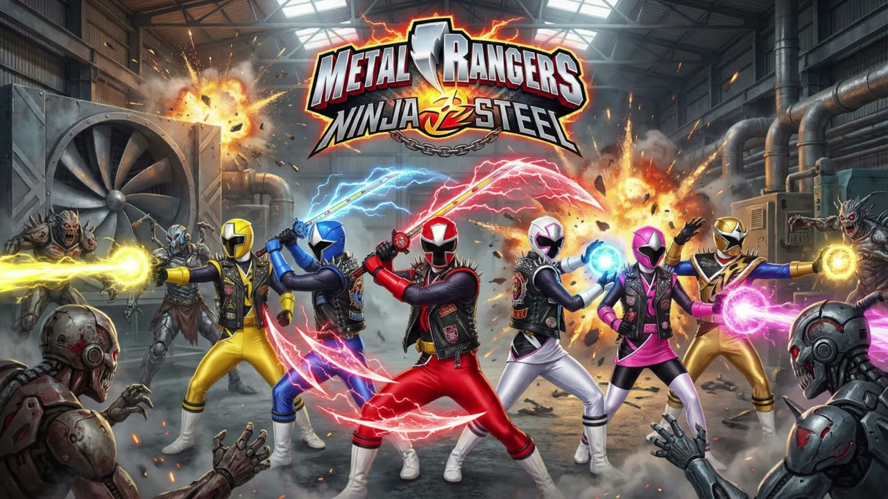 Metal Rangers Ninja Steel! An AI Metal Cover of the Power Rangers Ninja Steel Opening Theme!