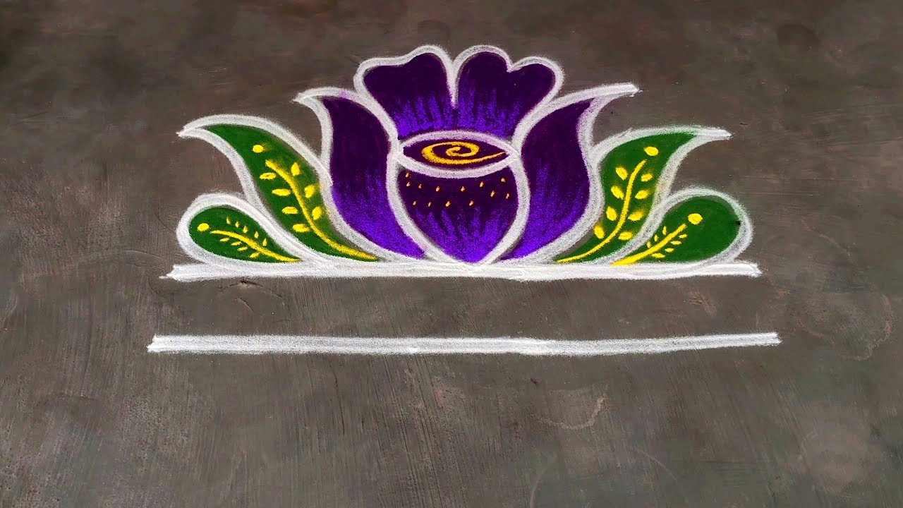 New Year Rangolis 2026🌷Easy New Year Muggulu 🌷 Simple New Year Kolams 🌷 New Year flower Rangoli 🌷