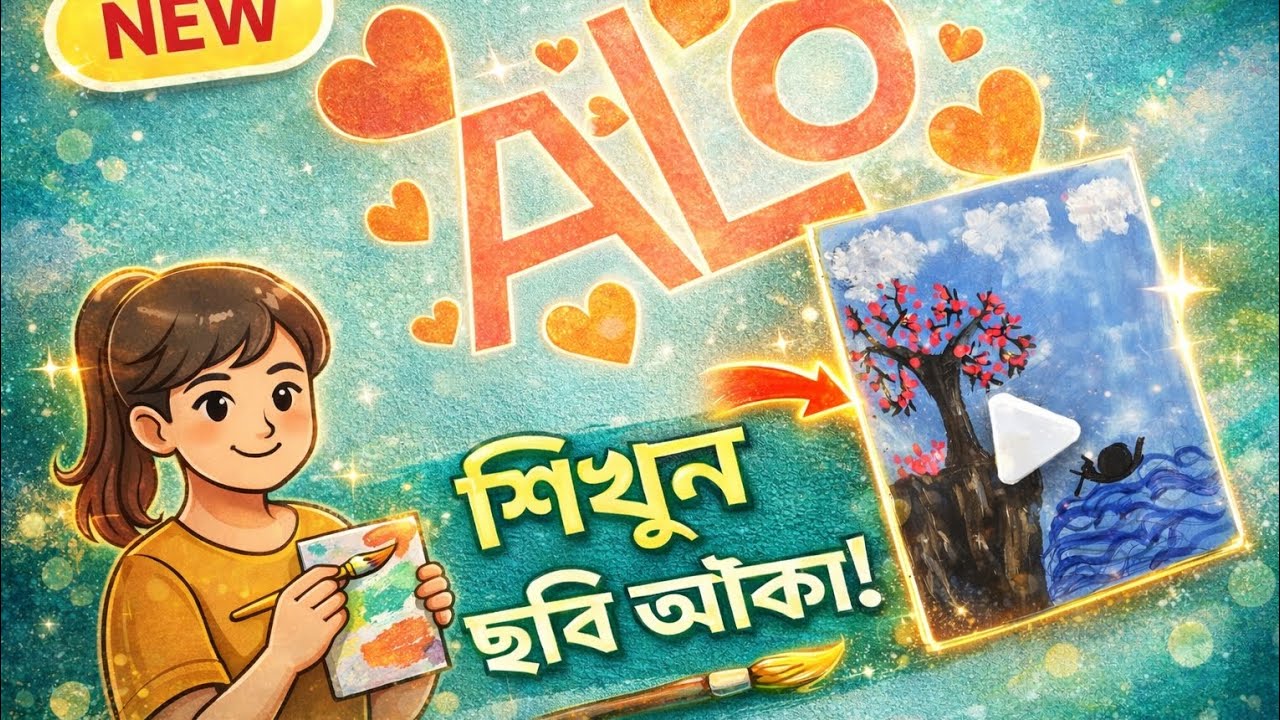 নিজের হাতে সুন্দর ওয়াল আর্ট আঁকুন | Easy Art Tutorial।এত সহজে সুন্দর ছবি আঁকা শিখবেন ভাবতেই পারেননি!